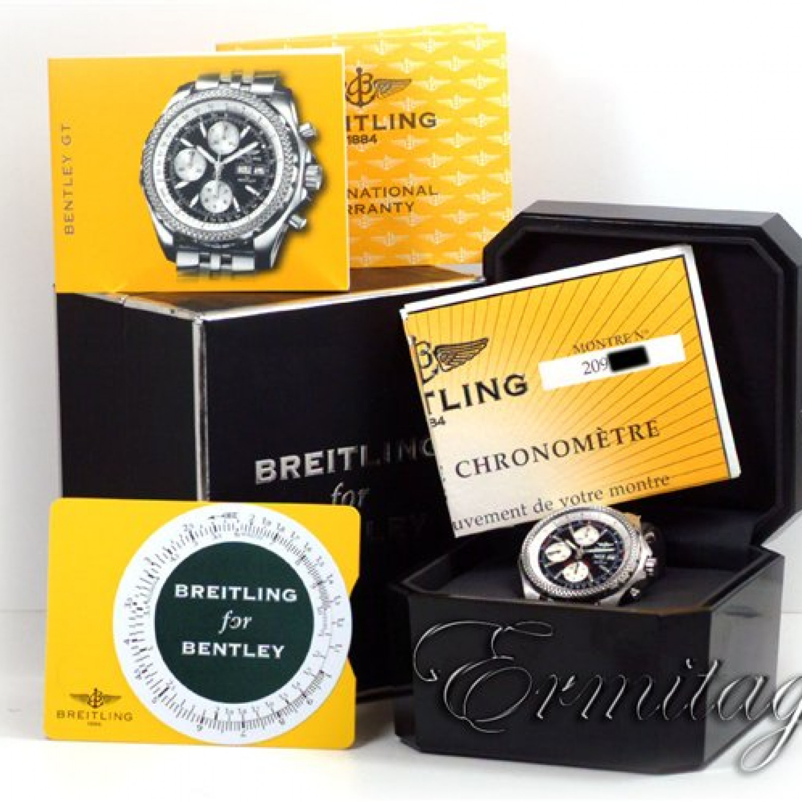 Pre-Owned Breitling Bentley GT Racing A13363 Steel